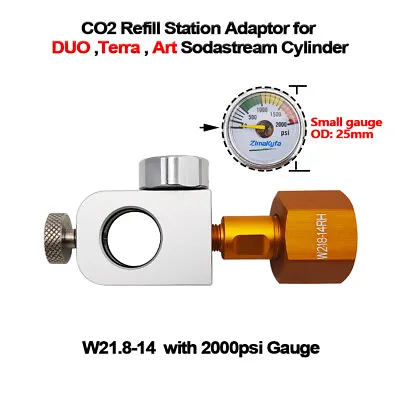 Refilling Adapter Kit For SodaStream Quick Connect Cylinder To W21.8 CO2 Tank • £8.39