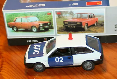 VAZ 2108 WHITE 02 GAI DPS Road Guard Service 1:43 W / Box USSR 1996 • $99.99