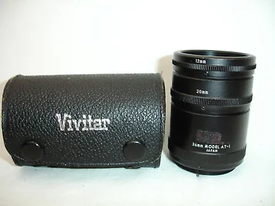 Vivitar Extension Tube Set For PENTAX M42 Mount Camera AT-1 12mm 20mm 36mm • $21.75