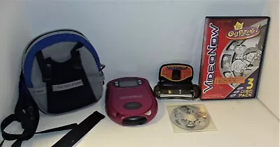 Video Now Personal Video Player Hasbro W/ 4 Discs & Carry Case Plays Well! • $24.90