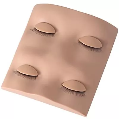 Lash Mannequin Head With 2 Pairs Of Removable Lash Practice Eyelids • $11.83