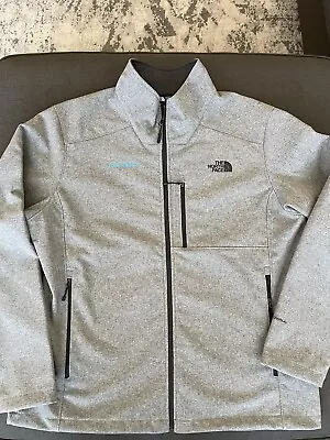 The North Face Jacket Men Gray Full Zip Apex Windwall (truebeck) Size L • $39.99