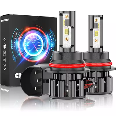 2x 9007 HB5 LED Headlight Bulbs Kit 6500K High Low Beam Light Super Bright White • $19.99