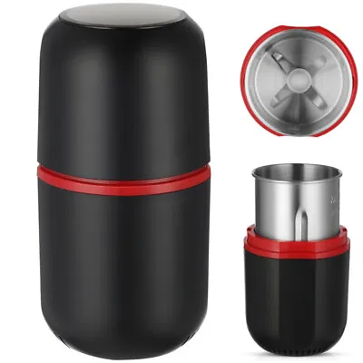 Electric Coffee Bean Spice Garlic Grinder Grinding Machine 125g Stainless Steel • £17.99