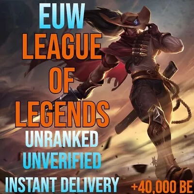 EUW | League Of Legends Account | 40K BE | Level 30 Smurf | Unranked | LoL FAST • £6.99