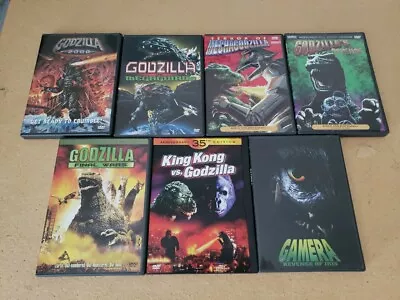 Lot Of 7 Godzilla Dvds Gamera 2000 Revenge Final Wars Mechagodzilla Megaguirus • $45