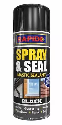 £5.50 • Buy 300ml BLACK SPRAY & SEAL LEAK FIX STOP SEALANT WATERPROOF INSTANT GUTTER ROOF