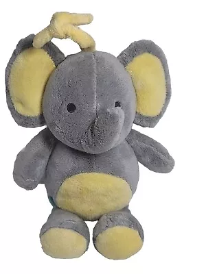 Carters Child Of Mine Gray Elephant Musical Baby Plush Toy Pull Tail Lullaby • $14.90