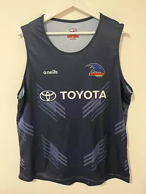 Adelaide Crows AFL O’Neills Blue Training Singlet Top Size XL Free Postage • $34.99