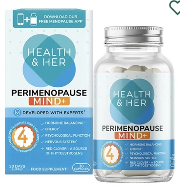 £14.75 • Buy Health & Her Perimenopause Mind+ Supplements For Women Brand New