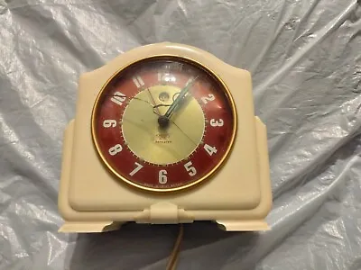 20th Century Smiths Sectric Table Electric White Bakelite Clock  Model Ca • £100