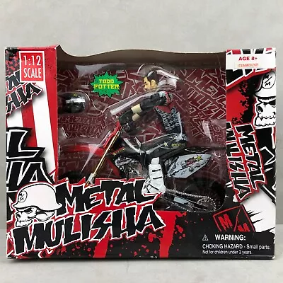 RARE Ronin Syndicate Metal Mulisha Todd Potter 1:12 Scale Motorcycle Figure • $229.99