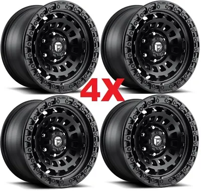 17 Fuel Zephyr Matte Black Wheels Rims Fits Gladiator Wrangler D63317907550 • $1349