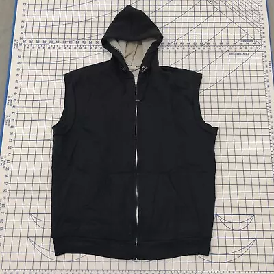 Muleskins Sleeveless Full Zip Hoodie W/ Pockets Black • $30