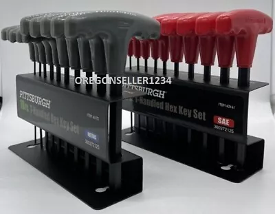 BRAND NEW 20 PC ALLEN T HANDLE WRENCH METRIC SAE ALEN  HEX KEY SET With Stand !! • $36.25