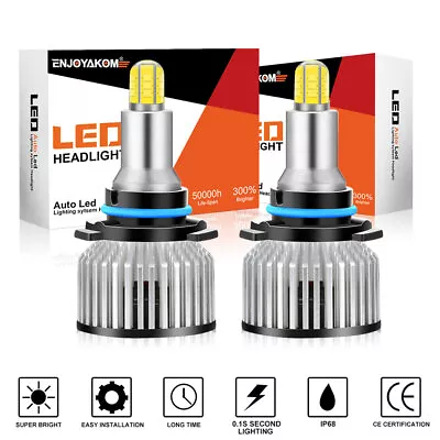 9006 HB4 LED Headlight Bulbs Conversion Kit  6000K White For Dodge Stealth 1994 • $19.39