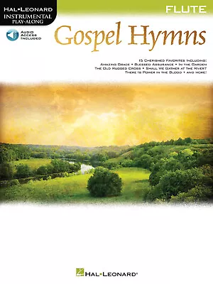 Gospel Hymns For Flute Solo Sheet Music 15 Christian Songs Play-Along Book Audio • $12.99
