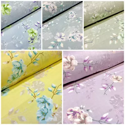 Cotton Lawn Voile Pastel Summer Floral Printed Dress Fabric 111cm M1591 • £8.99