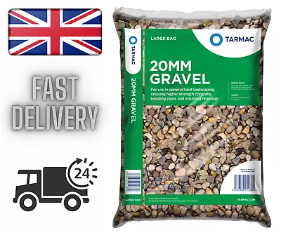 20mm Gravel Decorative Chippings Slate Bulk Garden Aggregate Driveway 25kg Bags • £15.55