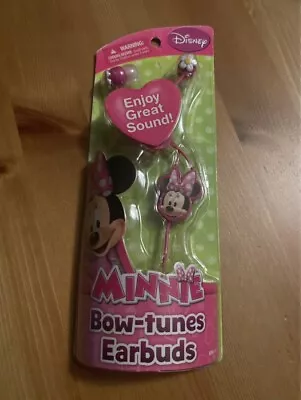 Disney Minnie Mouse Bow-Tunes Earbuds Headphones NEW • $24.99