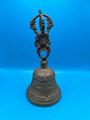 Vintage Singing Bell Bowl Bronze Buddhist Phurpa Meditation Temple 9  India • $130