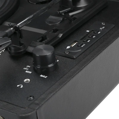 100‑240V Vinyl Record Player 33/45/78 RPM Suitcase Turntable Player Video E HEN • £84.86