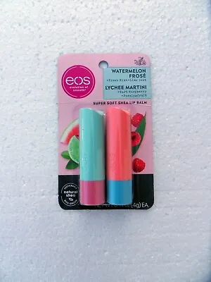 EOS Organic Lip Balm Sticks Watermelon Frose & Lychee Martini Free US Shipping • $8.86