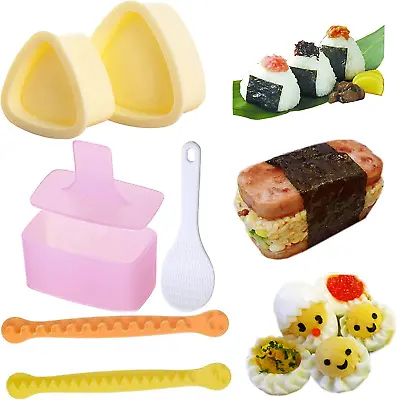 Onigiri Mold 3 Kits Bento Tools Triangle Rice Ball Mold(S + L) Musubi Mold M • $10.24