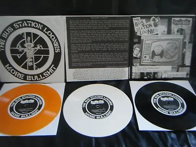 The Bus Station Loonies - More Bullshit Vinyl 7  EP Crass Records Punk Tribute  • £10