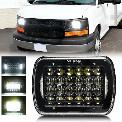 $36.99 • Buy For Chevy Express 3500 2500 1500 Cargo Van 7X6  5X7  LED Headlight DOT Approved