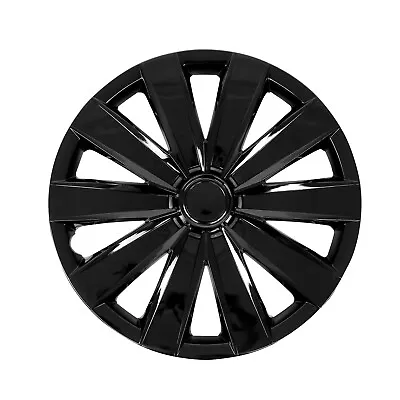 $69.90 • Buy 16  Set Of 4 Wheel Covers For Volkswagen Jetta Black Hubcaps Fit R16 Steel Rim