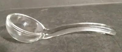 Clear Vintage 4.5  Long Glass Serving Spoon Replacement Ladel For Bowl Missing 1 • $8