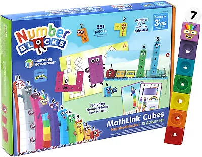 MathLink Cubes Numberblocks 1-10 Activity Set By Learning Resources - Ages 3+ • £23.99