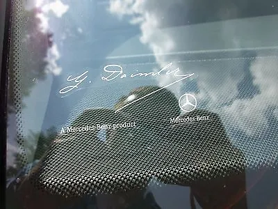 Oem Genuine Mercedes Benz G Daimler Signed Clear Windshield Glass Decal • $17