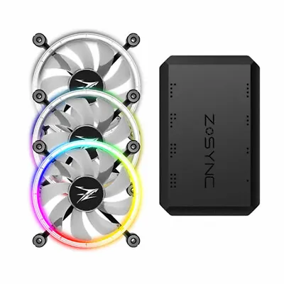 Zalman LF120A3 120mm Premium Double-Sided Ring LED Fan Kit (3x Fans RGB Control • £39.95