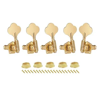 4L1R Gold Vintage Open Style 5-strings Bass Tuning Pegs Tuners Machines Heads • $35.99