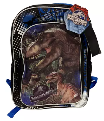 Backpack JURASSIC WORLD Canvas Youth School Pack. New With Tags. T-Rex Raptors • $22