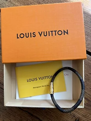 Louis Vuitton Genuine Ladies Leather Bracelet. Logo. In Box. Good Condition • £60