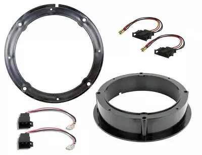 £10.80 • Buy VW Volkswagen Golf Front Rear Door Speaker Adaptor Rings Spacers Kit 165mm 6.5 