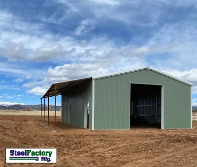 Steel Factory Mfg 40x60x14 Metal Frame  Commercial Garage Storage Building • $33099