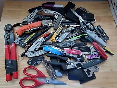 TSA LOT Of Knives Multi Tools & More! 15+ LBS Variety Mix! FREE SHIPPING! • $84.99