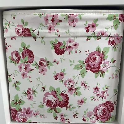 IKEA Rosali Drona Storage Box × 1 Kallax Unit Floral Roses Pink Storage Boxes • £20