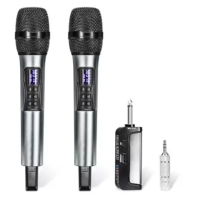 Wireless Microphone Karaoke System With Rechargeable Bluetooth ReceiverProfe... • $88.04