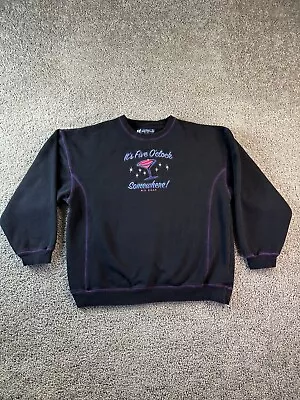 VINTAGE 90s Big Dogs Sweatshirt Womens Medium Martini Five O Clock Somewhere • $21.99