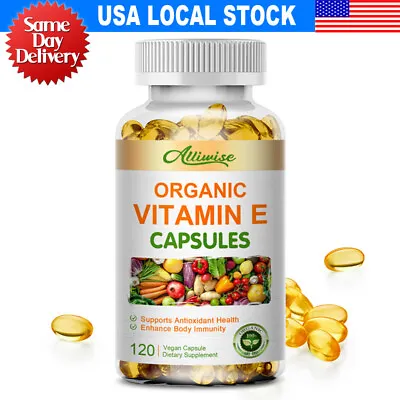Vitamin E Oil 120 Softgels | Vit E Capsules Vegan For Hair Skin Nail Face Health • $13.76