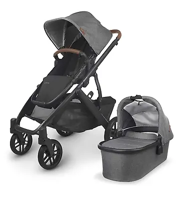 Vista V2 Stroller - Greyson (Charcoal Melange/Carbon/Saddle Leather) • $1419.99