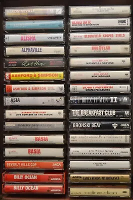 Cassette Tape SALE ~ Pick Your Lot ~ Rock Pop Hip Hop R&B Soul 60s 70s 80s 90s • $4