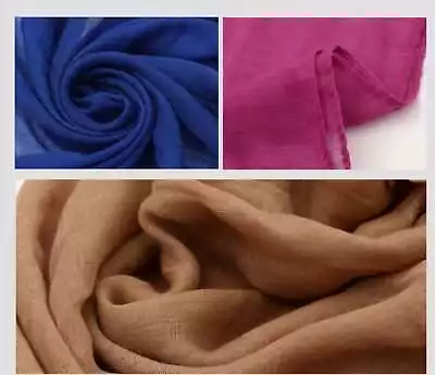 New Large Maxi Ladies Plain Hijab Viscose Cotton Shawl Big Scarf Sarong Wrap Uk • £3.89