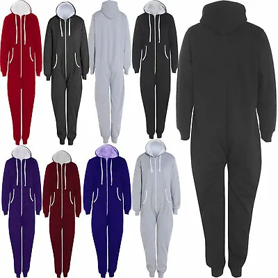 Men Women Thermal All In One Warm Hooded Playsuit Unisex ZipUp Onsie1 Jumpsuit • $37.29