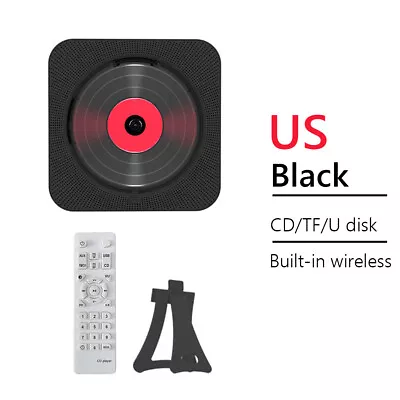 Wall Mount Bluetooth-compatible Stereo Portable CD Multimedia Player (Black US) • £45.12